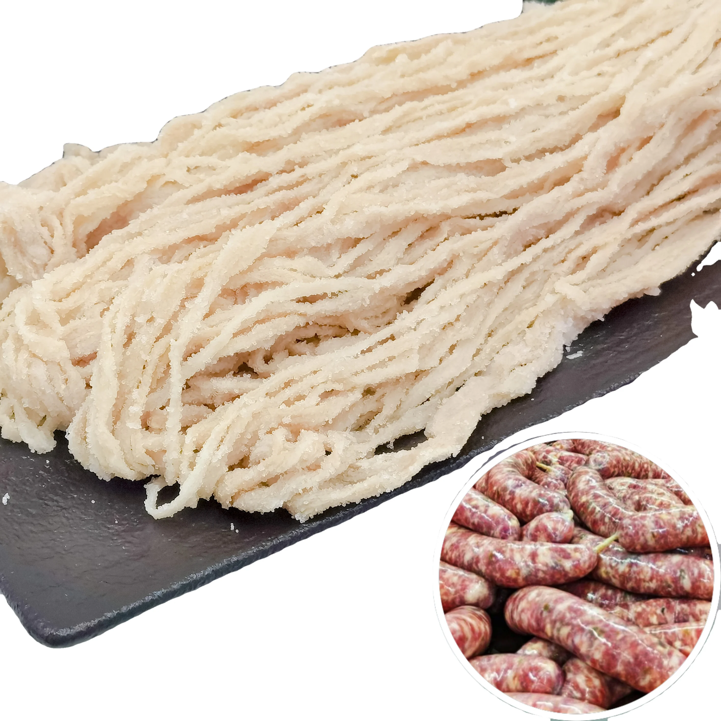42/44 AB- Natural Salted Casings Hog Pork Intestines Boyaux Porcs pour Saucisse Salami Sausages