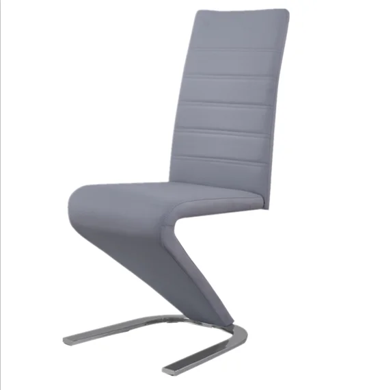 
nordic langfang supplier buy dining room reclining pu gray leather luxury dining chairs for restaurant 