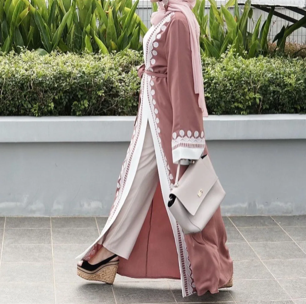 Wholesale Price Malaysia Abaya Maxi Open Islamic Women Clothing Abaya Hijab Loriya Fashion Abaya Kaftan