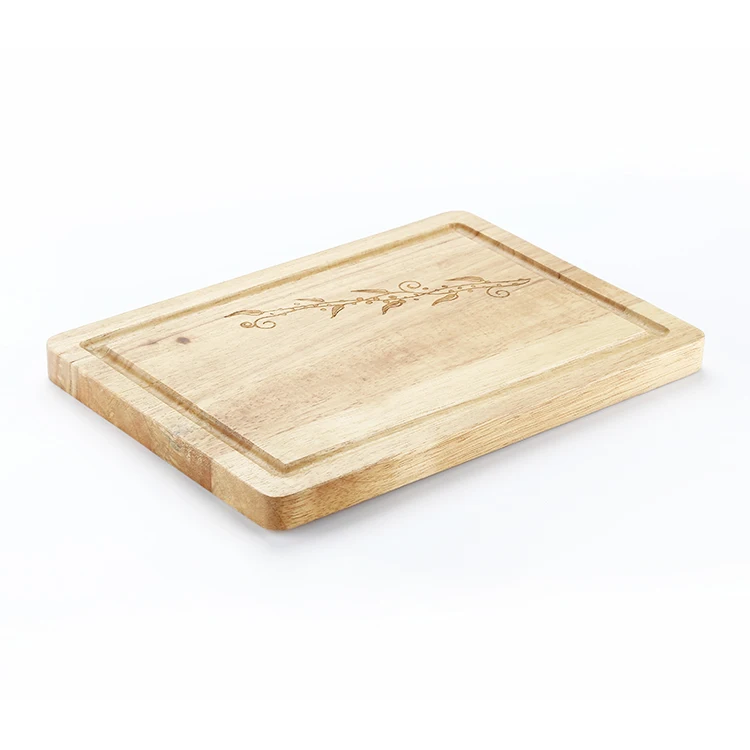 rubber solid wood breakfast pizza cheese  serving cutting  board