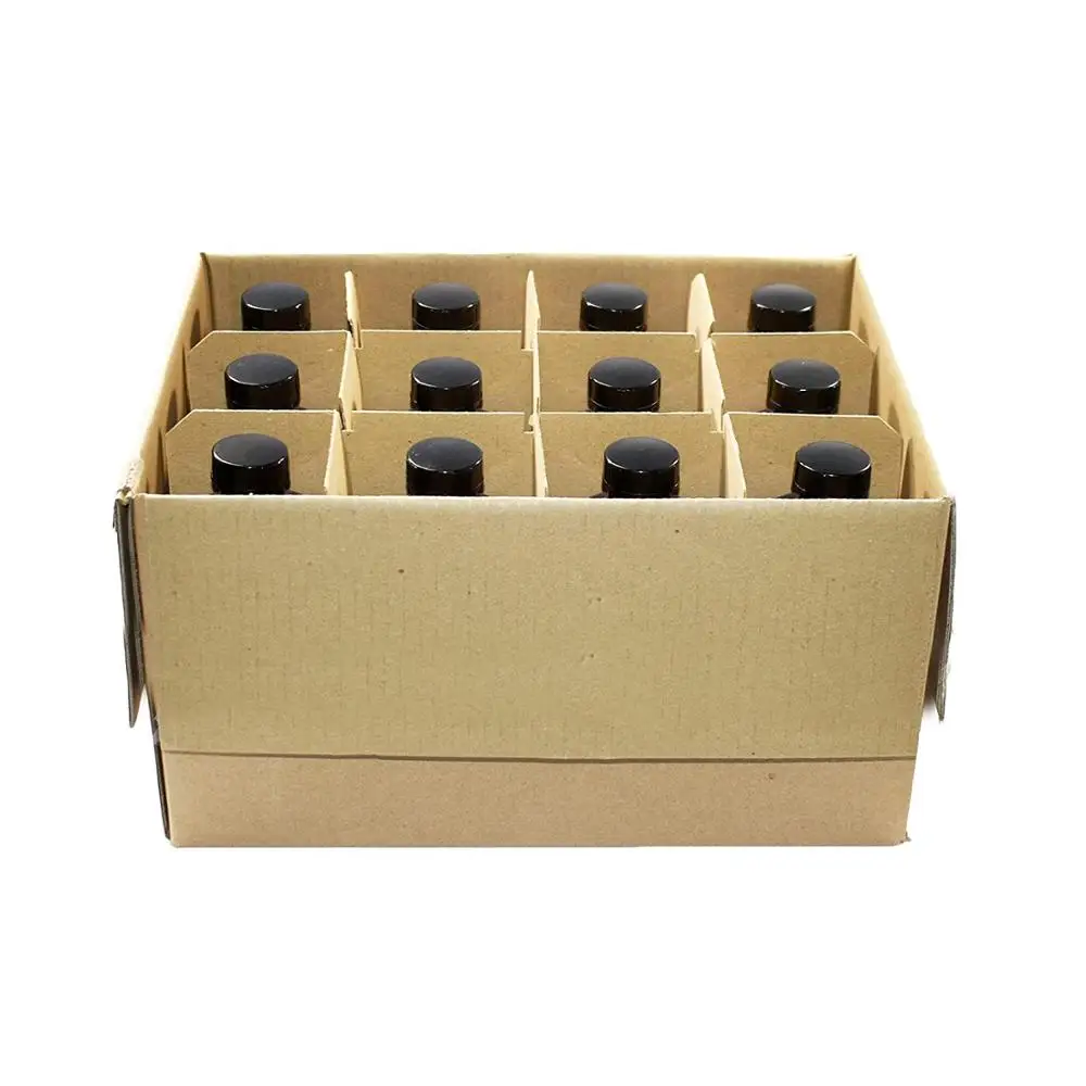 Black Painting 16oz Amber Glass Boston Round Bottles Stock available