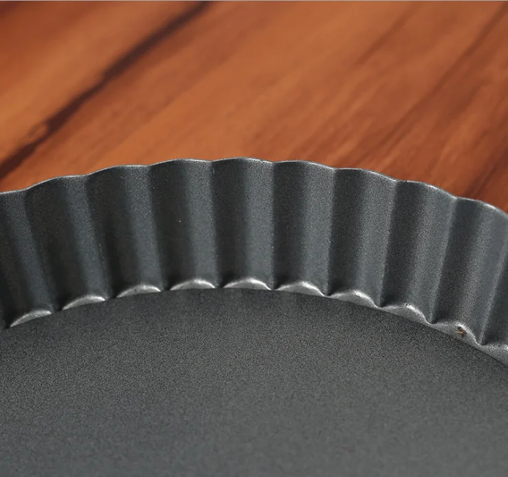 Baking Mini Tart Pan Metal Remove Bottom Pan  Daily kitchen baking tool non stick coating carbon steel tart pan