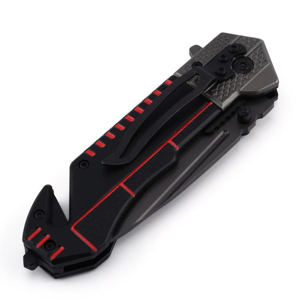  CHONGMING new 2021 black outdoor survival camping hunting hunter folding custom self-defense