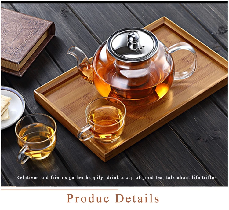 Hand Blown Glass Teapot Stainless Steel Infuser & Glass Lid glass teapot