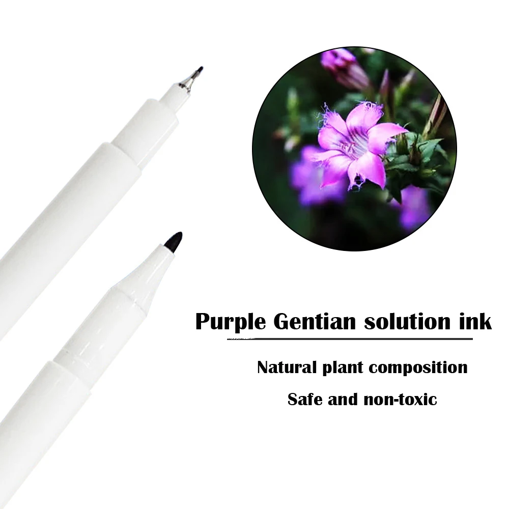 Permanent Makeup Waterproof Marker Pen Double Head Tattoo Surgical Skin Marker Pen