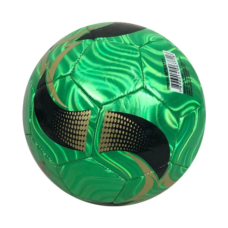 Baby educational toy  mini size two metallic shiny leather corn pattern soccer ball