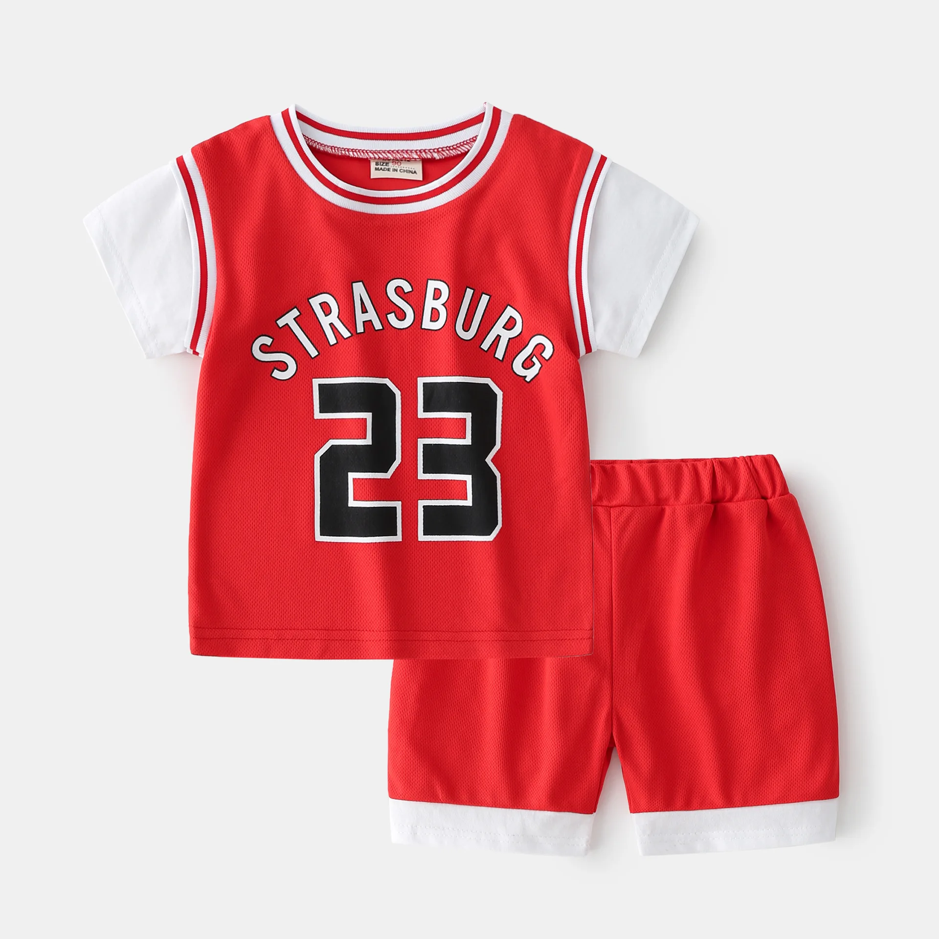 Basketball sport suit kids casual track suit for children 2 pieces set boys clothing sets