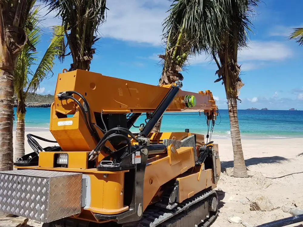 9.5m Spider Narrow Working 3 Ton Folding Hydraulic Engine Hoist Crane