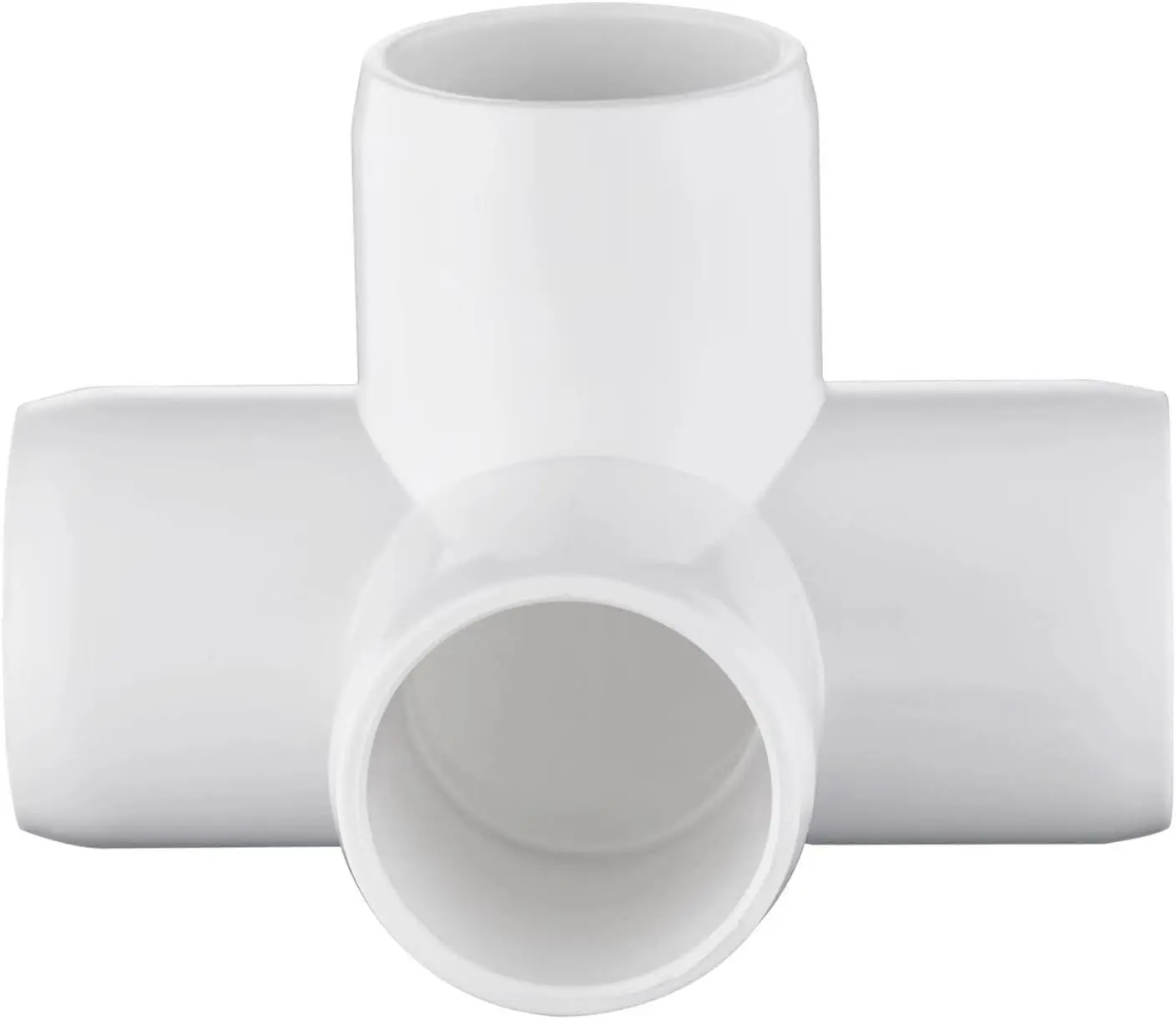 SCH40 PVC pipe fittings 4 Way PVC Fittings Furniture Grade Connector PVC Elbow clamp press pipe fittings