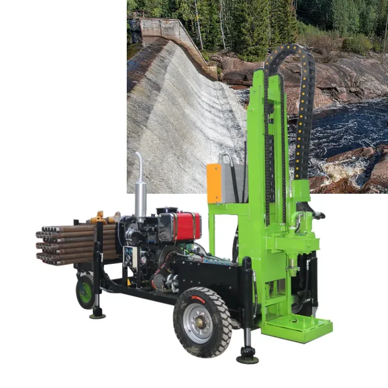 Small geotechnical portable water well drilling rig equipment
