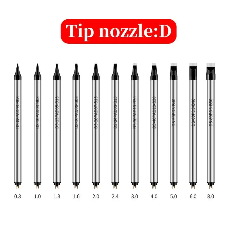 High Quality DCS/DS Series Nozzle Solder Robot Welding Tools Soldering Iron Tips For Apollo Seiko Automatic Soldering Machine