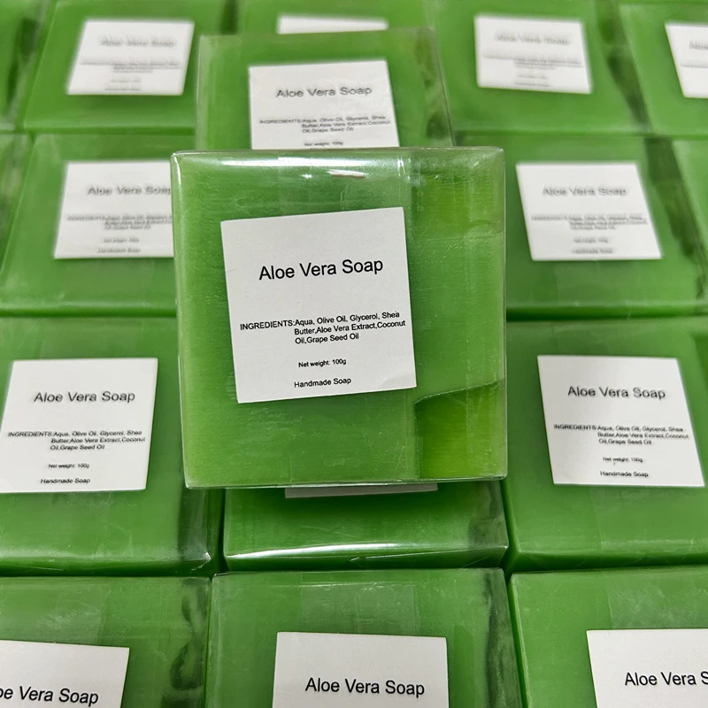 Private Label skin care beauty products bath savon washing handmade whitening Nourishing Aloe vera bar soap