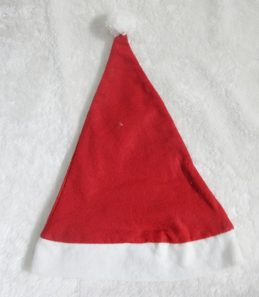 Wholesale Cheap Promotion Non-woven Christmas Party Hat Unisex Adult Felt Classic Santa Hat
