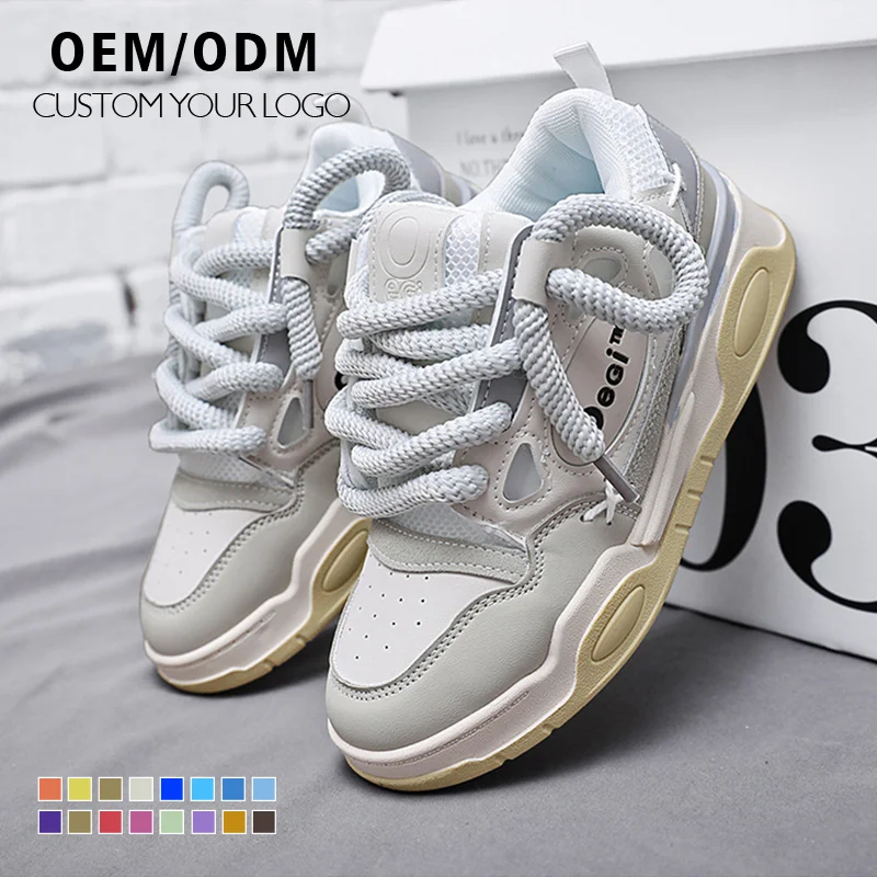 Wholesale Fashion Sneakers for Men Walking Shoes European and American style Customized LOGO Height Increasing Shoes