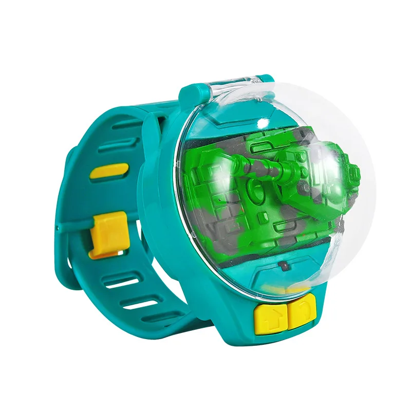 Hot Sell Chargeable Mini Electric Wrist Racing Watch Remote Control Car Tank Rc Car Toy For Children Playing