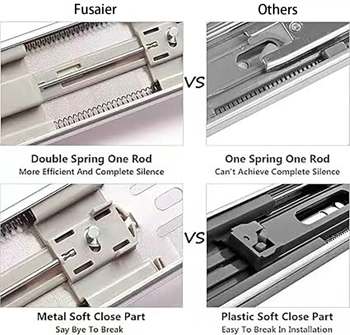 Гидравлический мягкий закрытый выдвижной ящик с 3 секциями стальной шариковый подшипник телескопический канал комод демпфер буферная система выдвижных ящиков ползунки