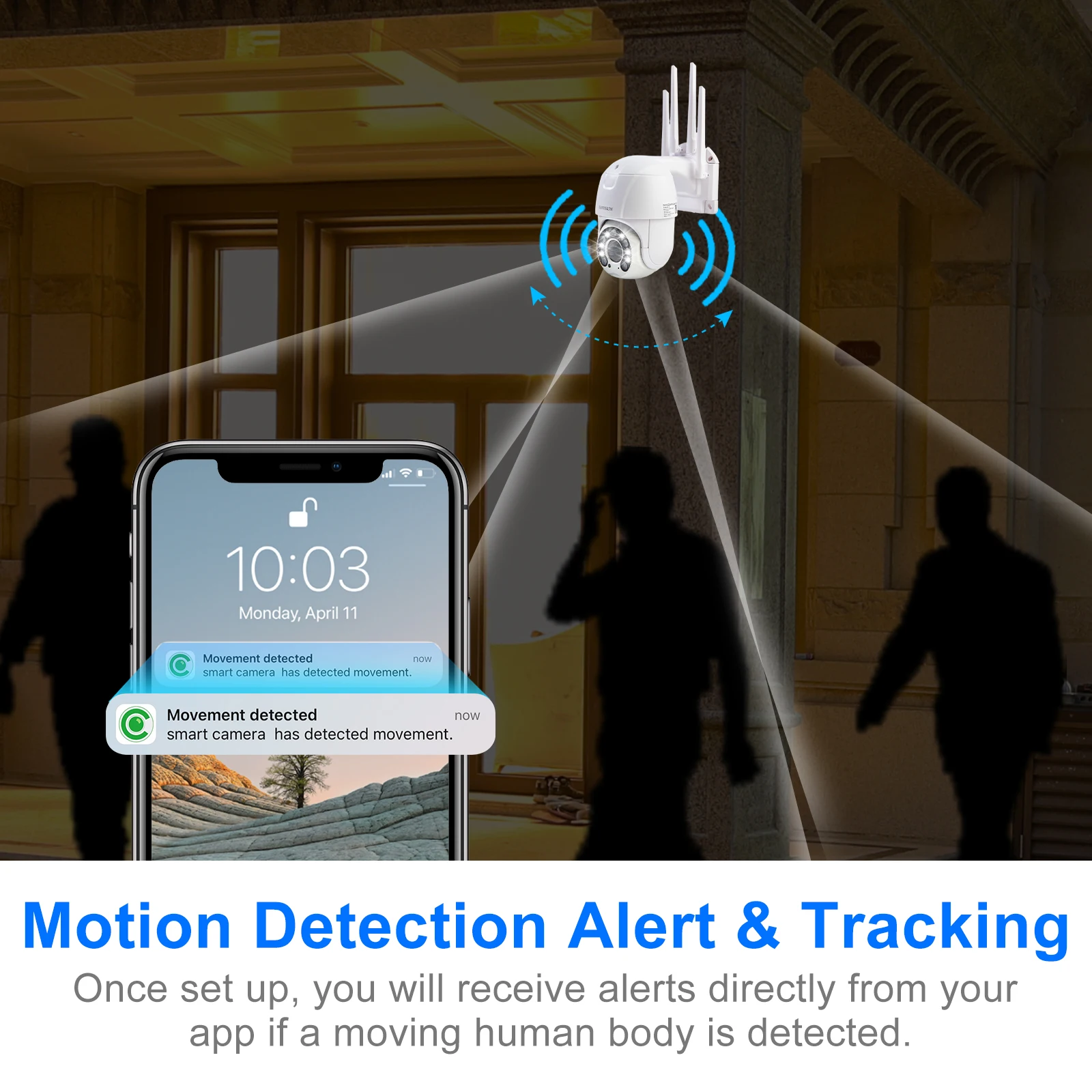 2022 VANVISION Icsee App 3mp 5mp Outdoor Waterproof Camera Auto Motion Tracking Wifi Cctv Camera Wireless Ptz Ip Camera