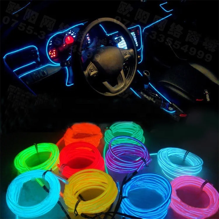 2020 Новое поступление синий желтый цвет толстый Rgb El провод рулон с инвертором для вечеринки и бара