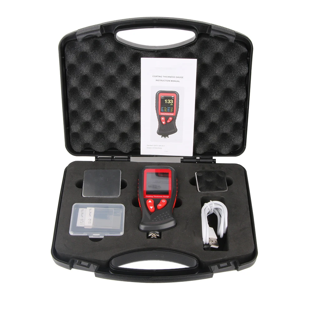Thickness Gauges Paint Coating Thickness Gauge Car Film Digital Thickness Gauge Tester 0-1300um Rechargeable
