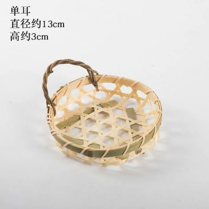 woven handmade basket Bamboo Sieve Hand Farmhouse Bamboo Weaving Basket New design bamboo fruit basket