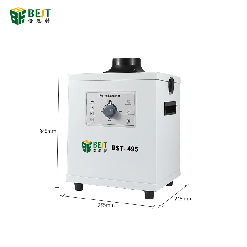 BST-495 Soldering Smoke fume Extractor with 3 Stage Filters Strong Suction Purifier for Engraving DIY Welding
