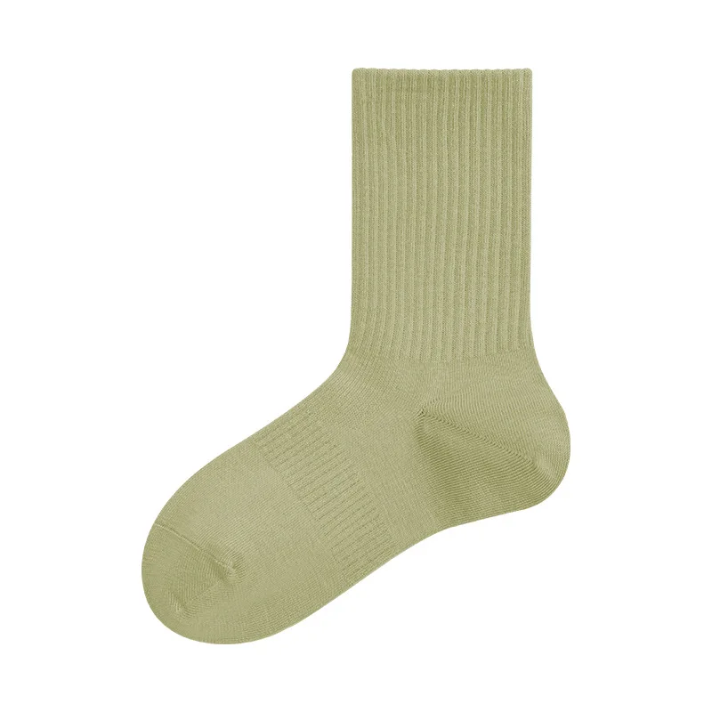 Autumn And Winter New Thermal Striped Sports Double Bar Mid Leng  Casual Socks For Spring And Autumn