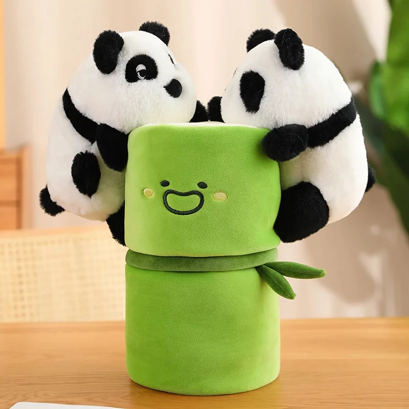 Wholesale Custom Cute Panda Doll New Bamboo Panda Plush Toy Magic Bamboo Panda Children Toy Plush Toy