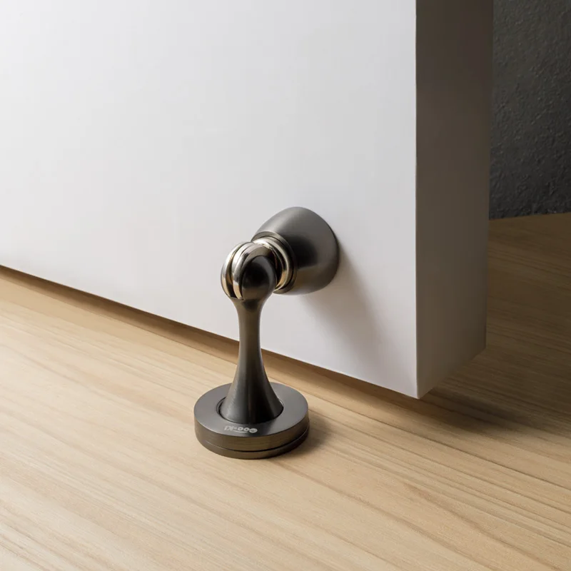 Modern style strong magnetic stainless steel door stopper used for windproof door bumpers in hotel bedrooms