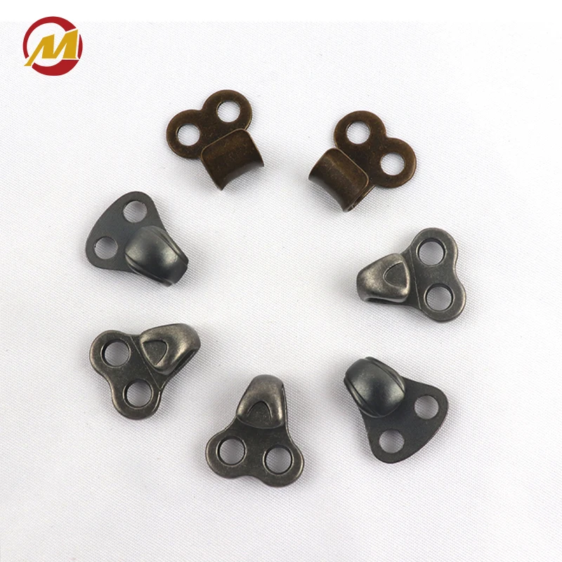 Manufacture Metal Accessory Metal Shoe Hooks Rivets Plating Shoelace Hook Decorative Zinc Alloy Shoe Lace Hooks