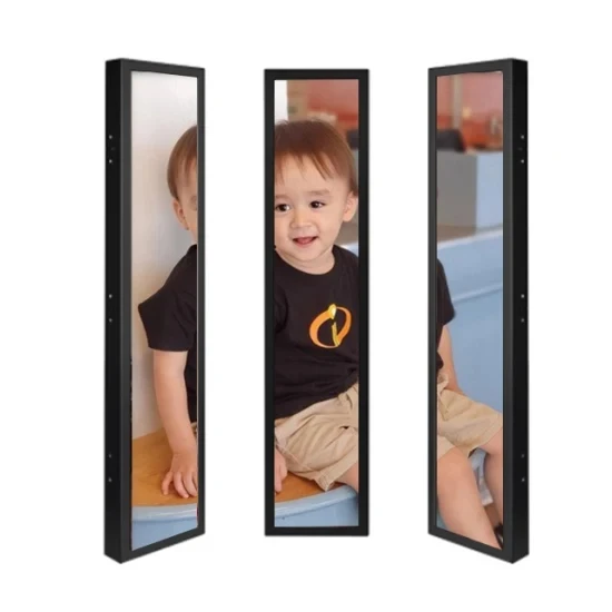 High Resolution Slim Shelf Bar LCD Screen Stretched Digital Signage Android Ultra Wide TFT Display Monitor for Supermarket
