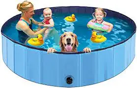 Portable Dog bathtub Pool Foldable Pet Swimming Pool Outdoor Collapsible Tub Kiddie Pool  For Dogs, Cats And Kids