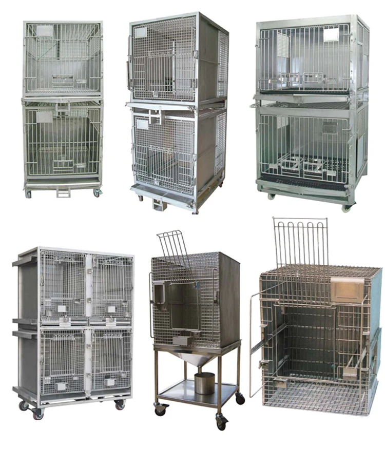 Pet transport cage,Laboratory Stainless Steel quarantine cage for monkey