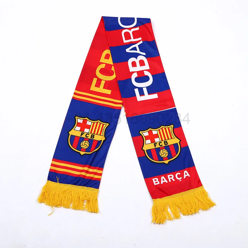 Custom World Cup Soccer Fans Scarves Football Fans Printed Satin Scarf With Custom Logo