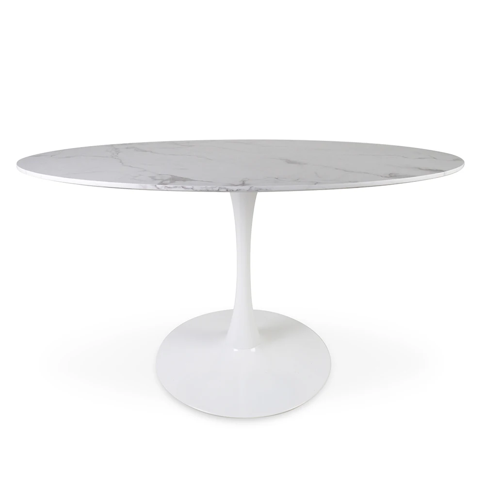 Wholesale white round wood dining table wooden kitchen table