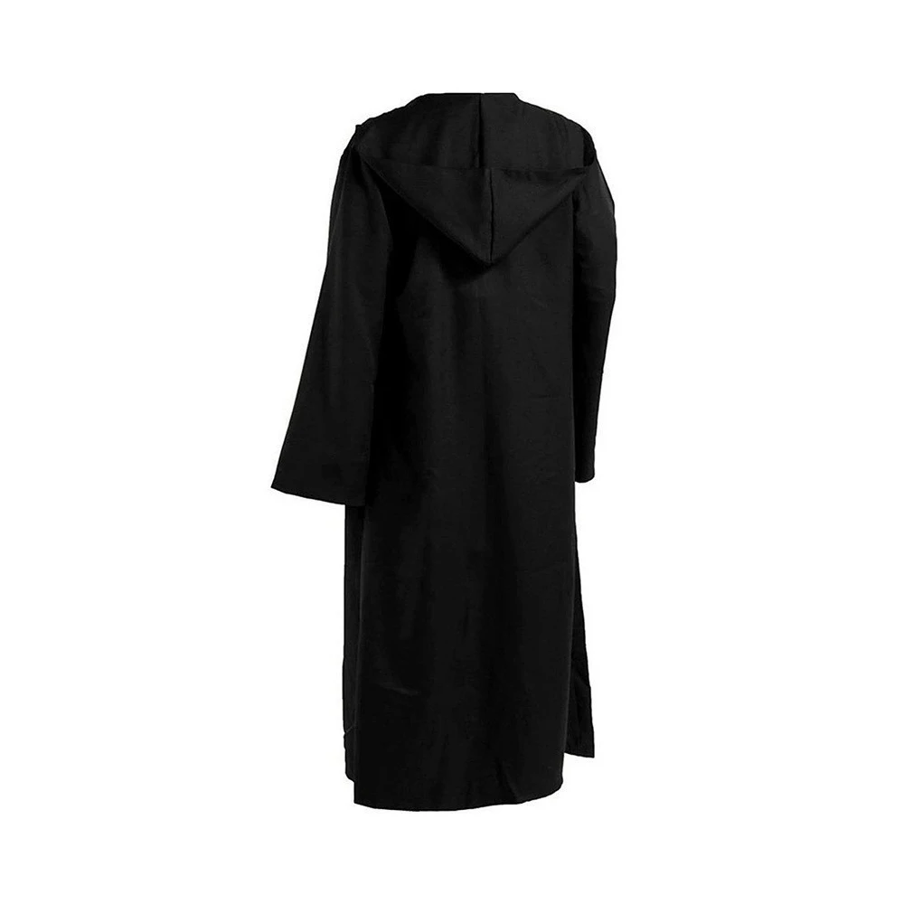 Adult Wizard Hooded Robe Halloween Cloak Cape Cosplay Jedi Warrior Costumes