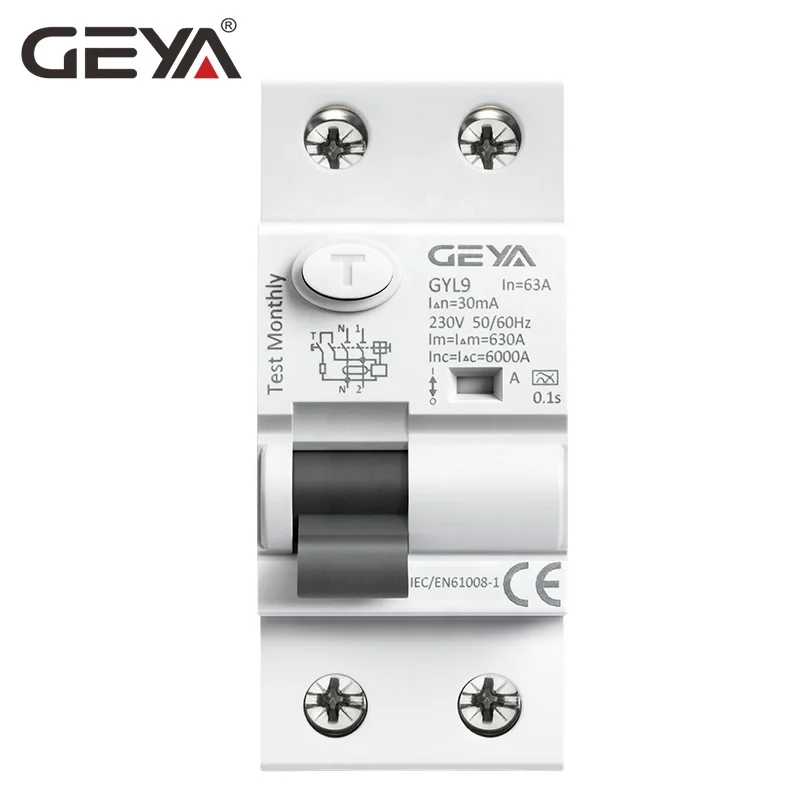 GEYA GYL9M 2P 25A RCD residual current circuit breaker