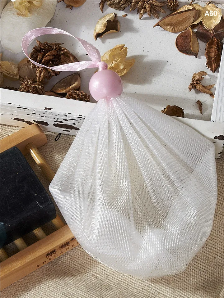 Антибактериальная поролоновая сетка для очищения лица, ПЭ сетка для очищения лица и мыла для тела A60