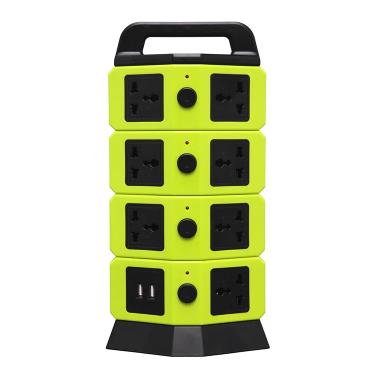 JUNWEI sells a limited number of four USB ports USB socket Plug extender ultra-thin vertical protective sockets