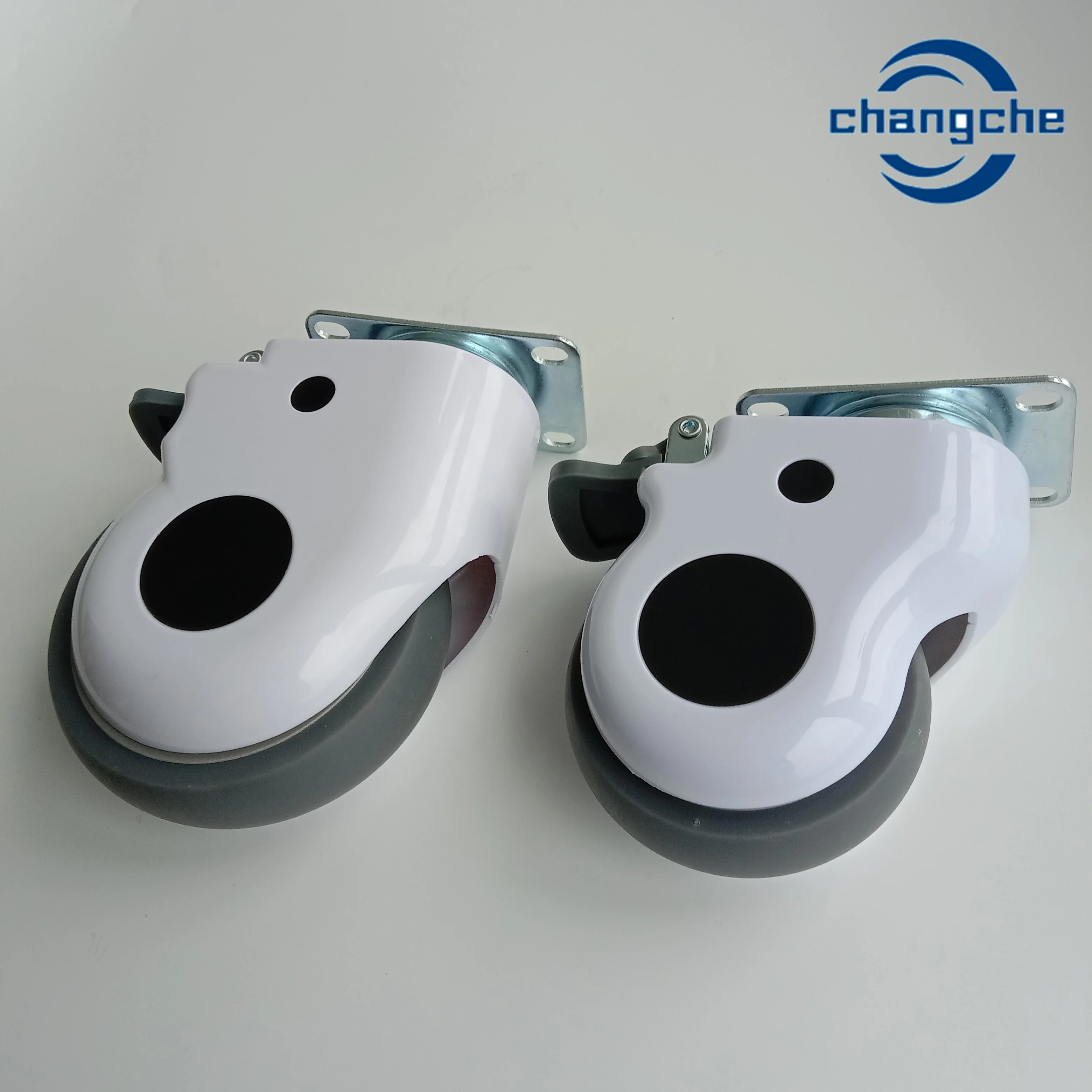 Medical Caster Wheels Fixed Caster 4 Inch Caster Wheel PU Material Wheel