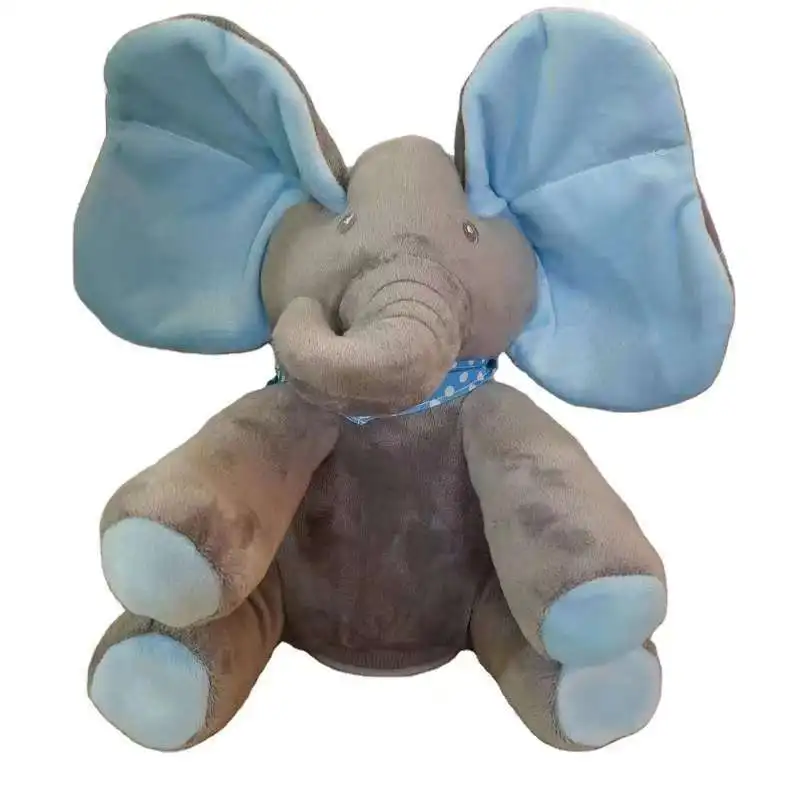 Cheap Hot Elephant Plush Doll Talking Singing Musical Stuffed Plush Toys Peekaboo plush Elephant toys
