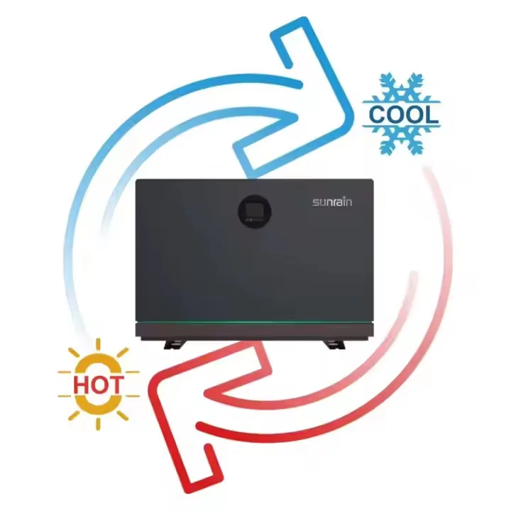 R32 WiFi DC Inverter Metal Casing Swimming Pool Air Source Heat Pump Water Heater Air To Water SPA Pool Heater 7 10 13 17KW