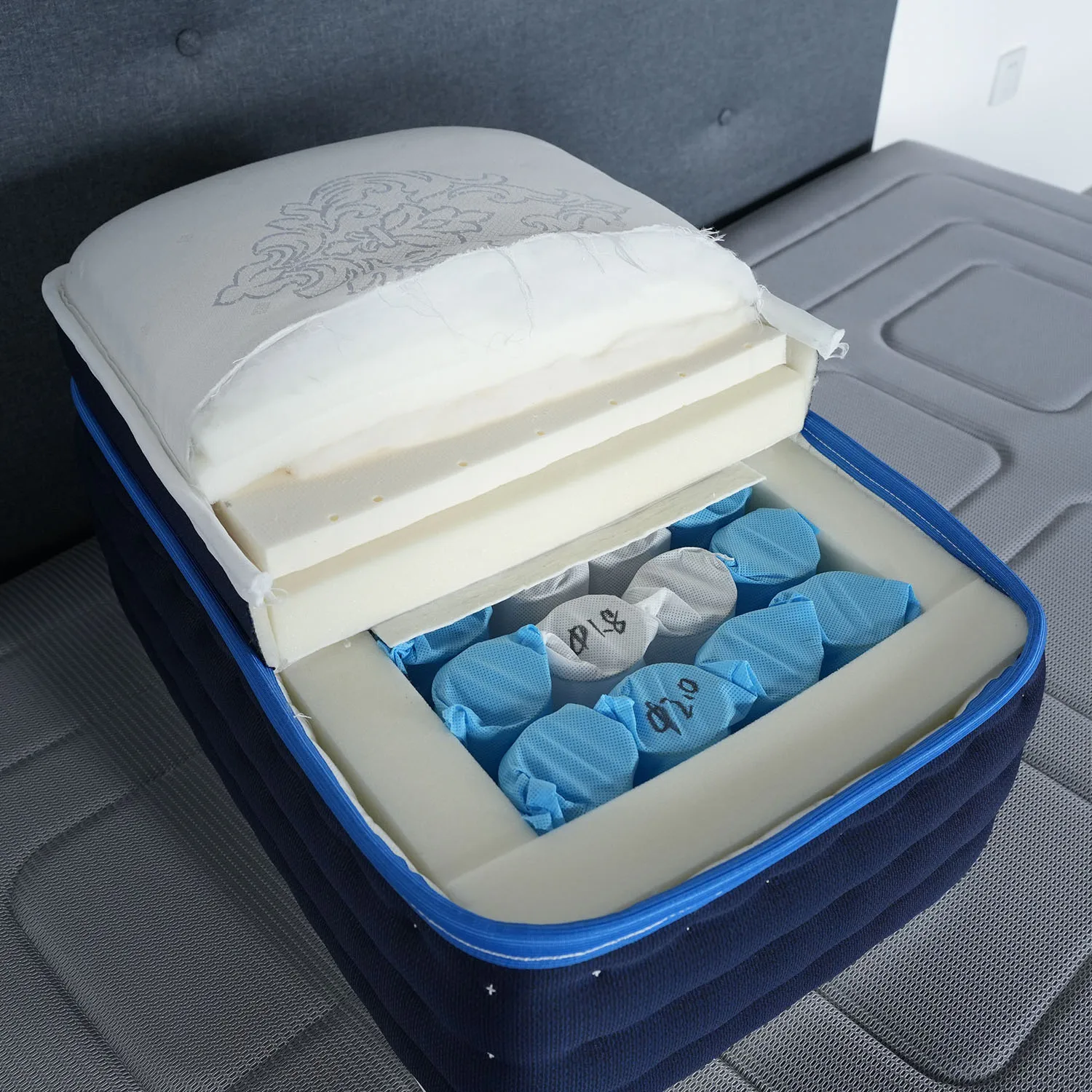 China Factory Hotel Mattress Comfortable Home Mattress Pocket Spring Mattresses Rolled up in a Box