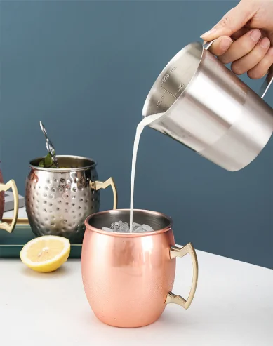 OEM нержавеющая сталь 16 oz МОСКОВСКИЙ Мул медные кружки набор из 4 шт.