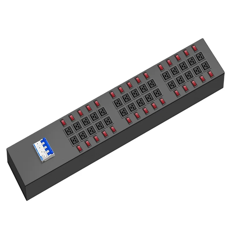 Factory OEM Double Row PDU Power Independent Switch Distribution Unit Socket