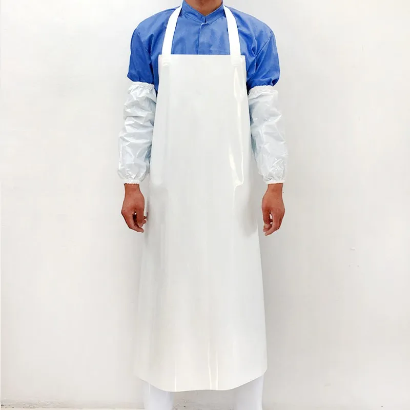 New Design Custom Logo waterproof yellow  tpu rubber sleeveless apron