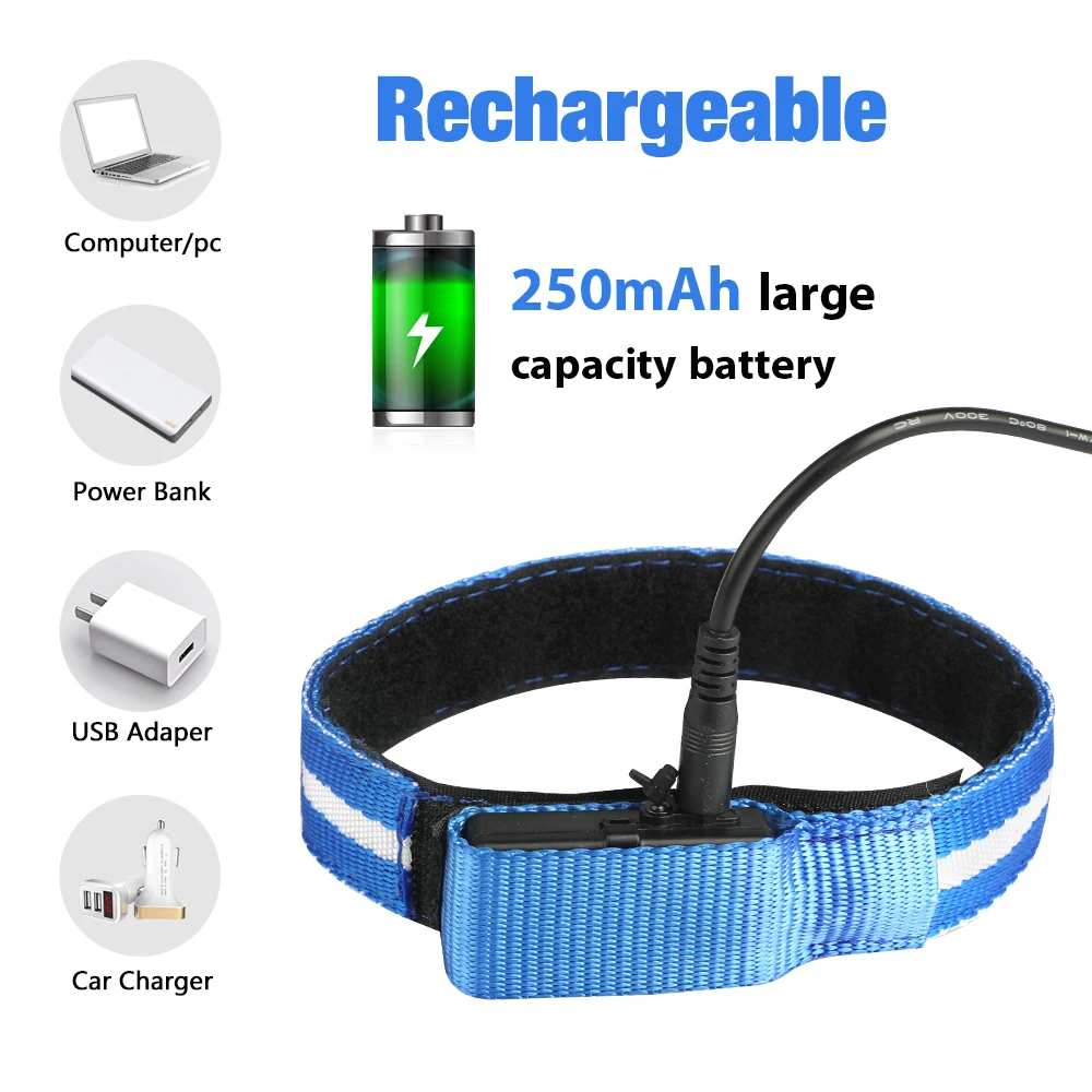 Battery Operated Decoration Accessories Equipment LED Flashing Horse Leg Collar Horse Breastplate