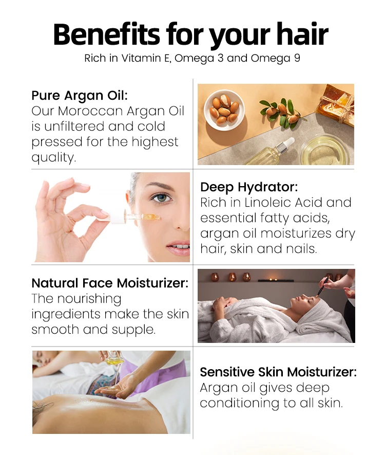 YOGI 280ml 100% Natural Friendly Argan Anti-Frizz Shampoo Moisturizing Hair Shampoo