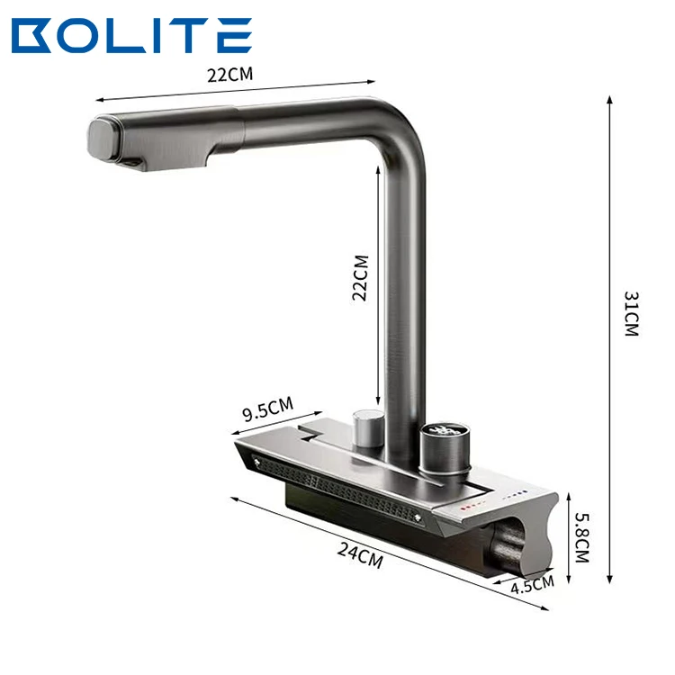 Kitchen Faucet Intelligent Touch Non-Contact Kitchen Faucet Pull-Down Kitchen Sink Faucet
