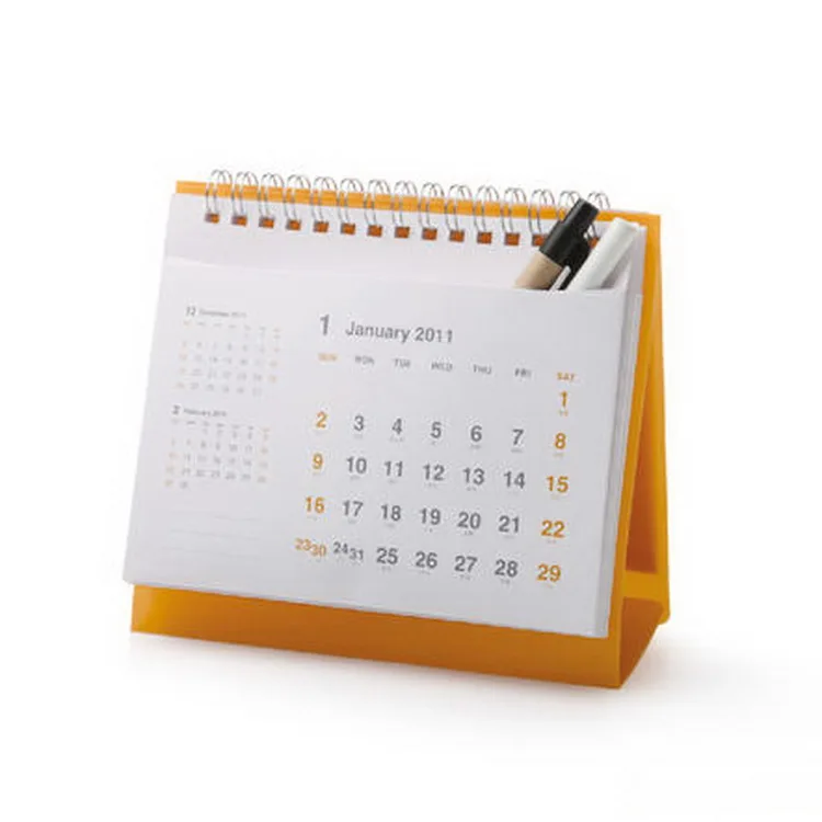 
custom design printed cardboard handmade paper calendar 