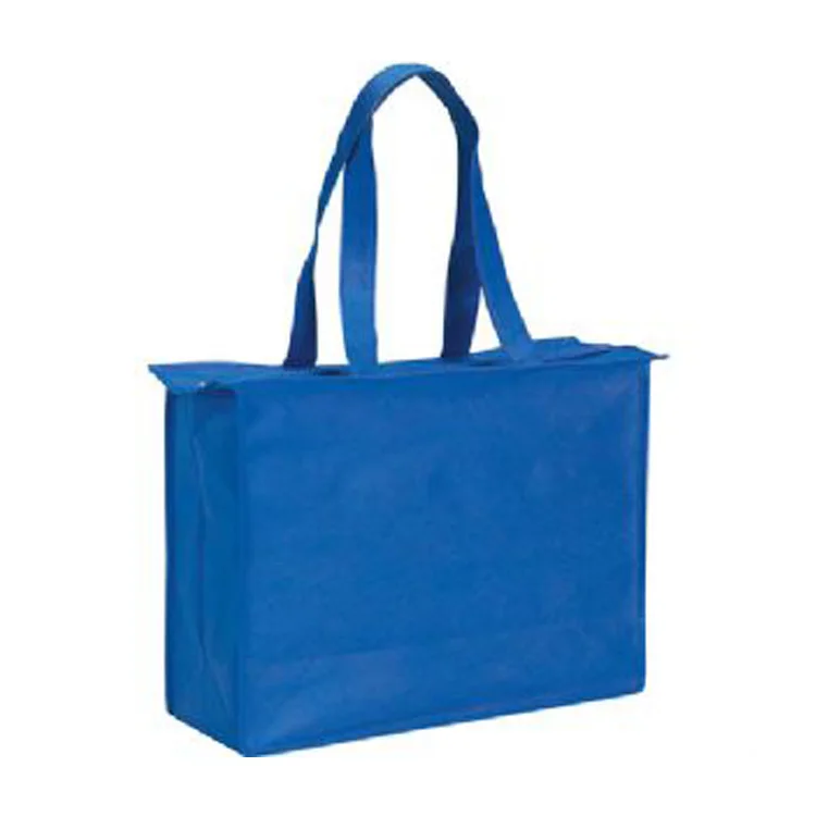 2019 Fashion Tote  Non Woven Material Promotional  Shopping Bag with Zipper Closure Type